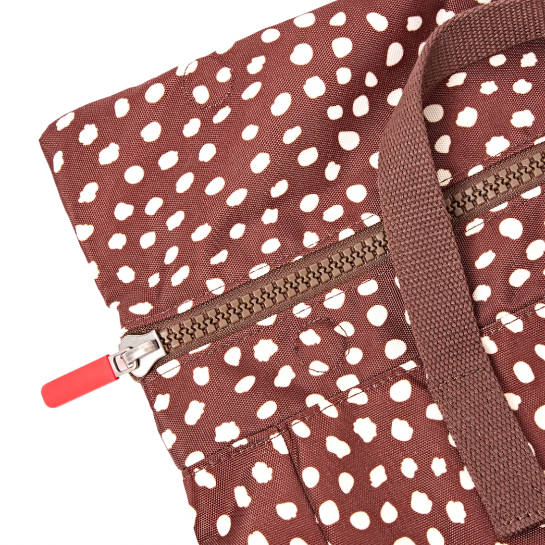Canfield Roll Top Backpack in Brown Dot