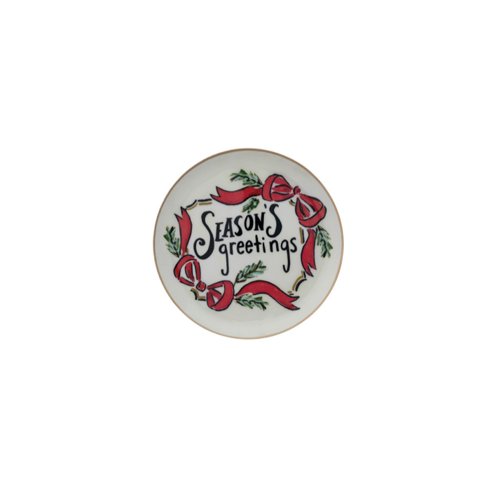 season's greeting's 9" Round
