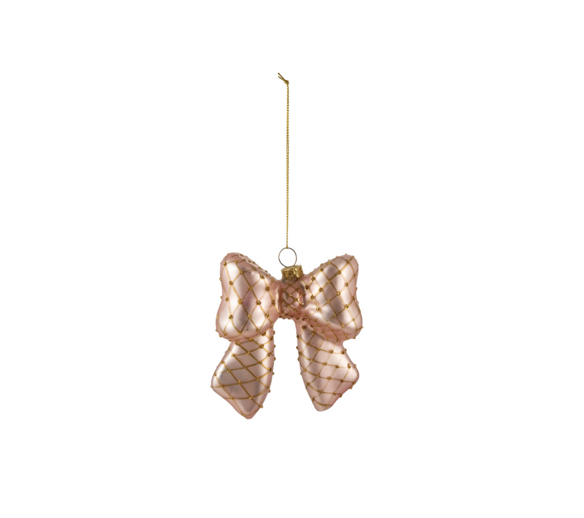 Sparkling Glass Bow Ornament - 2 Colors