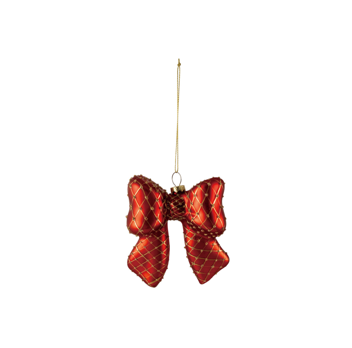 Sparkling Glass Bow Ornament - 2 Colors