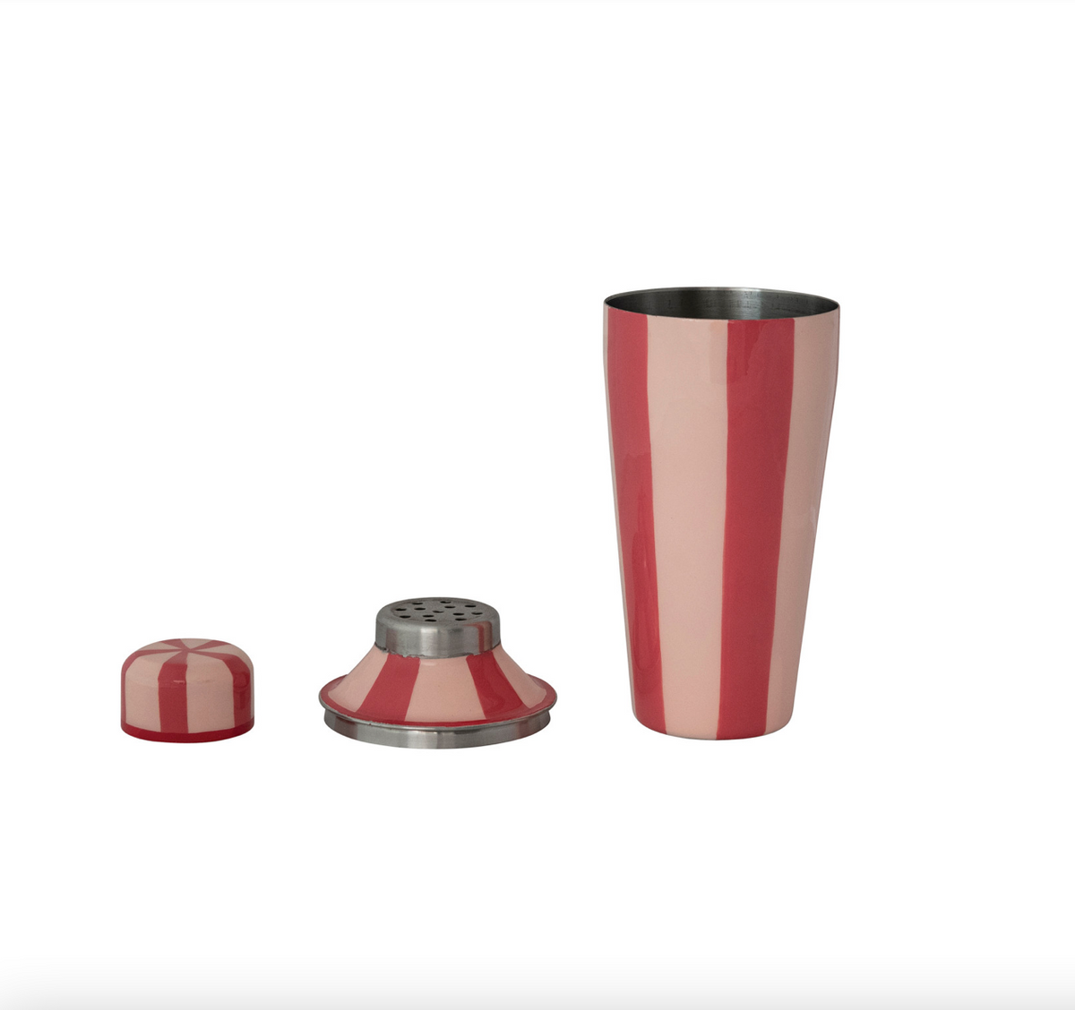 Holiday Whimsy Striped Cocktail Shaker