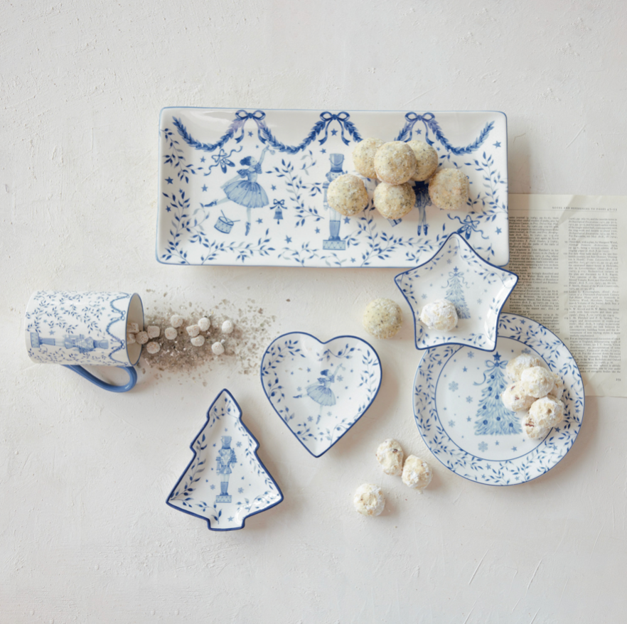 Blue & White Holiday Trinket Dishes