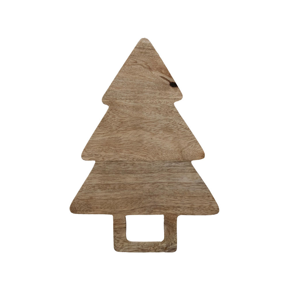 Tea Towels & Tree Shaped Cheese/Serving Board - Set of 3