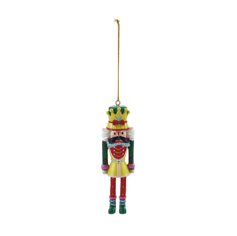 Resin Nutcracker Ornaments - Yellow