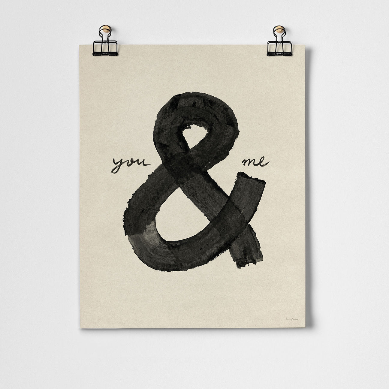 You & Me Fine Art Print Unframed