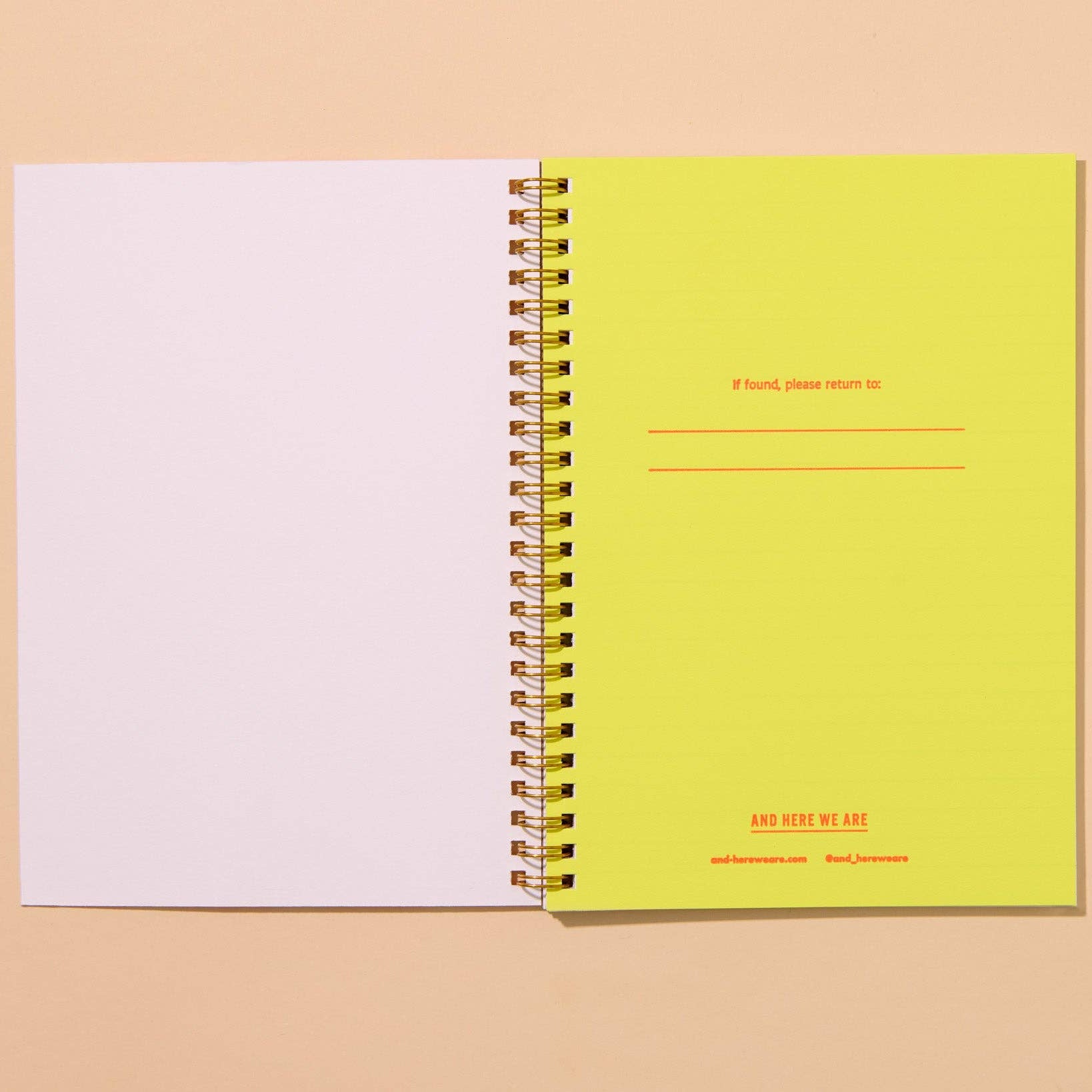 Green Olive Spiral A5 Letterpress Notebook