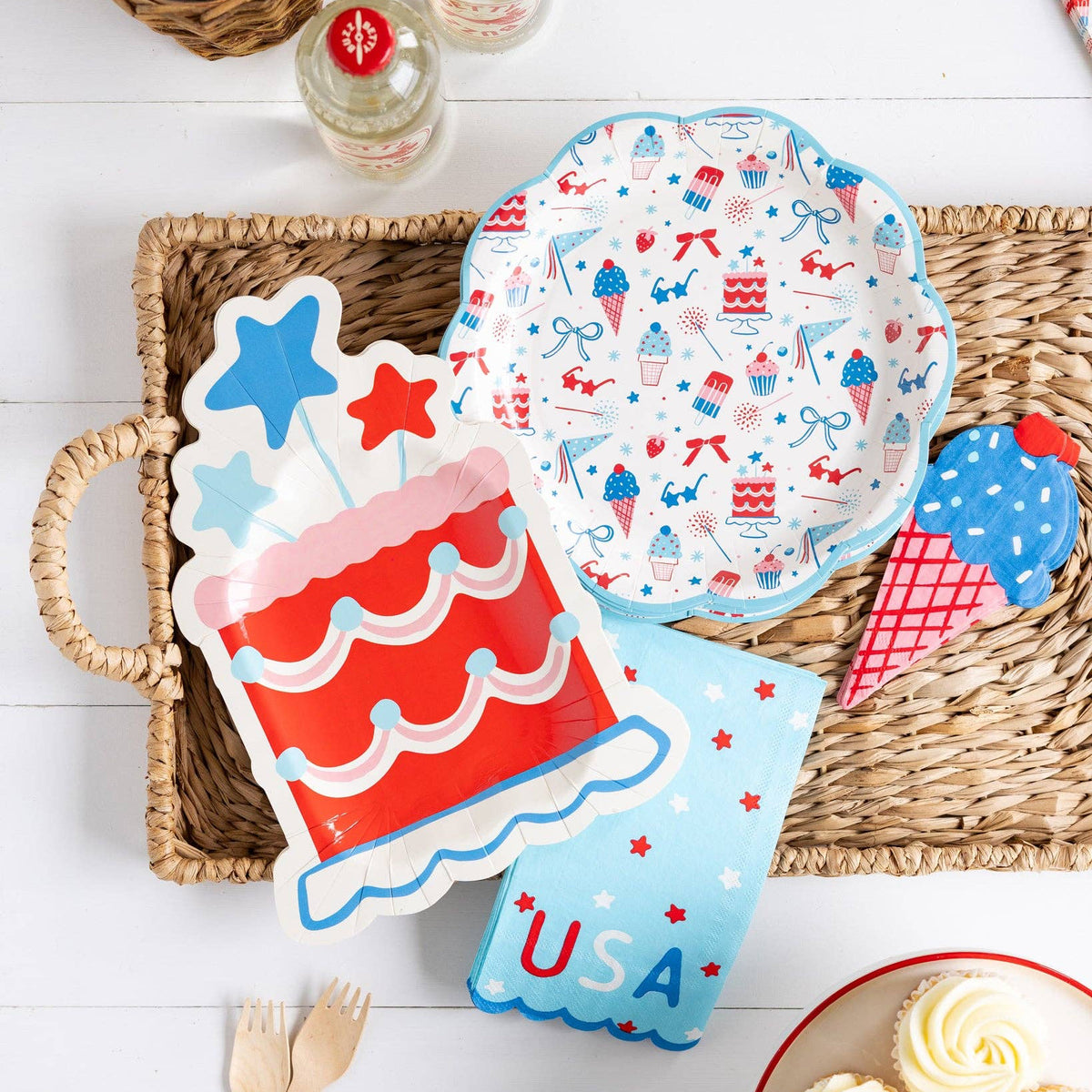 Ice Cream Shaped Dinner Napkin