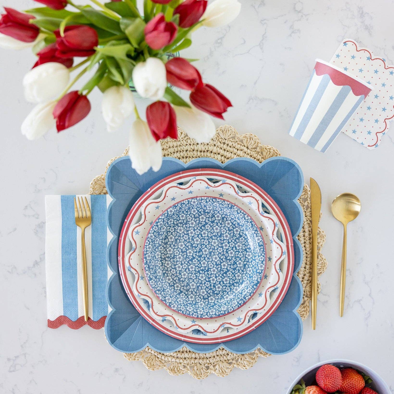 Hamptons Petite Stars Cocktail Paper Napkin