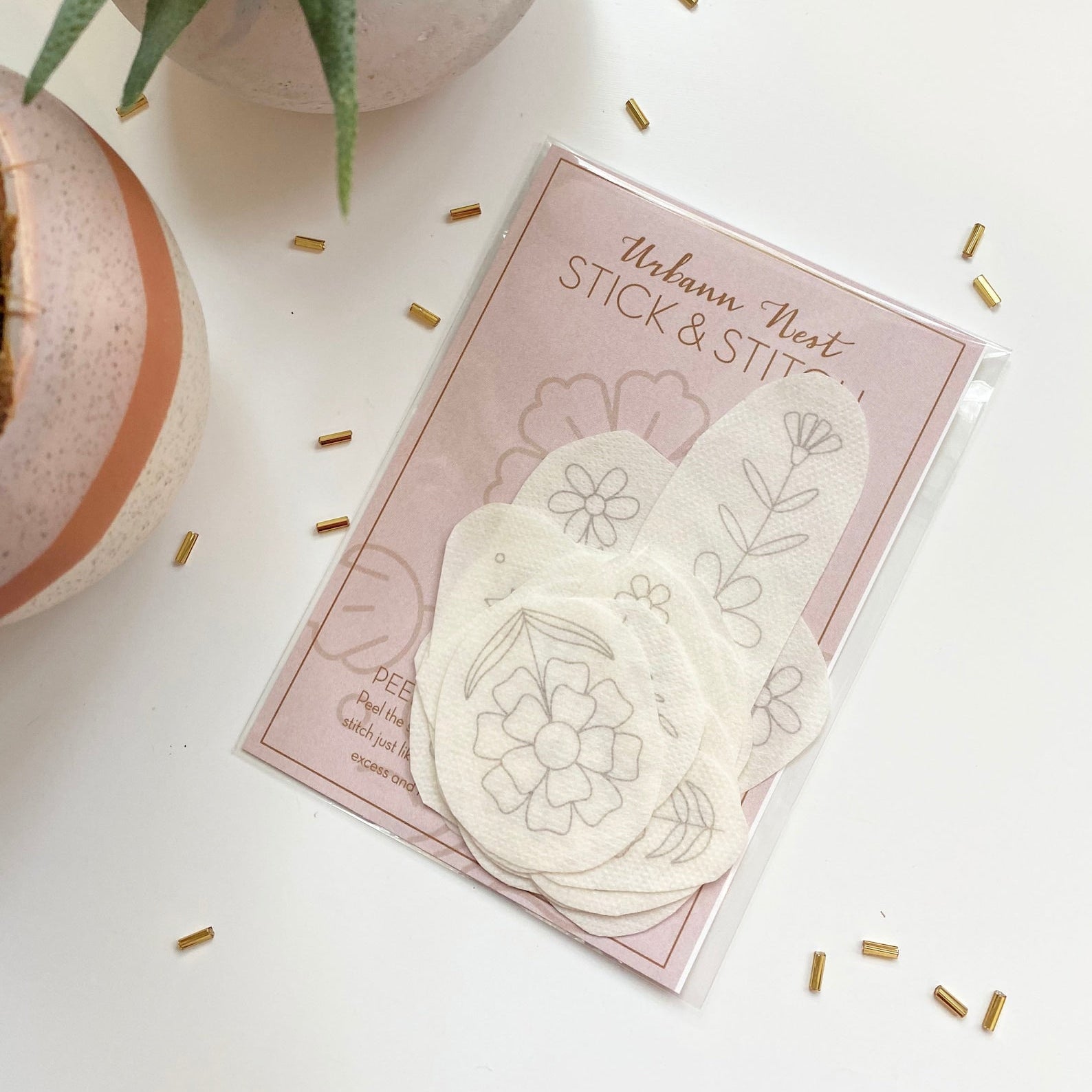 Folk Floral Embroidery Stick and Stitch
