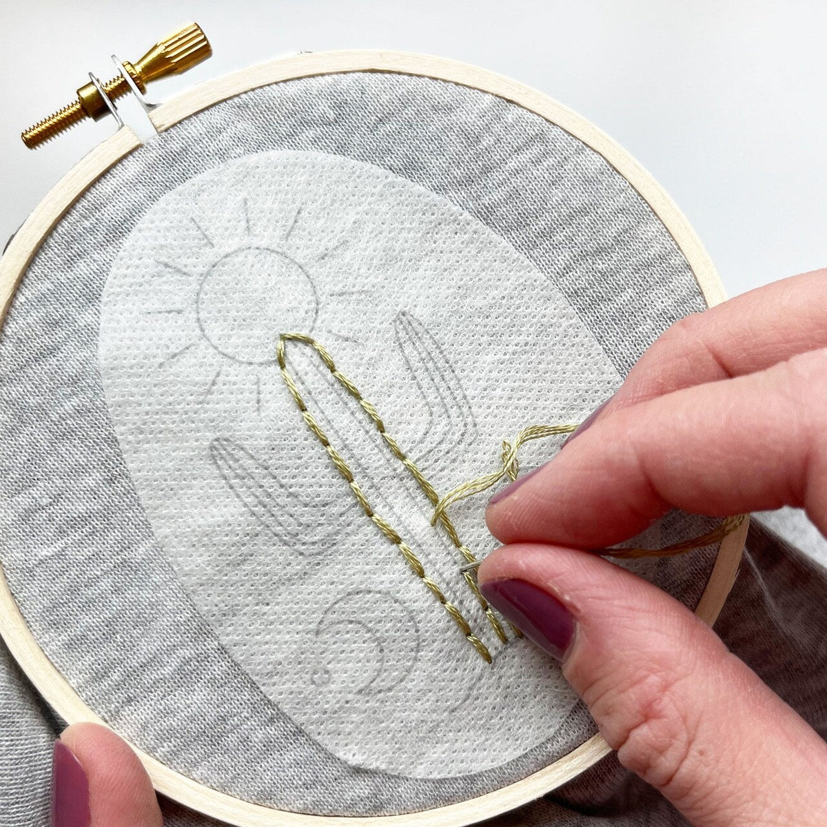 Desert Embroidery Stick and Stitch