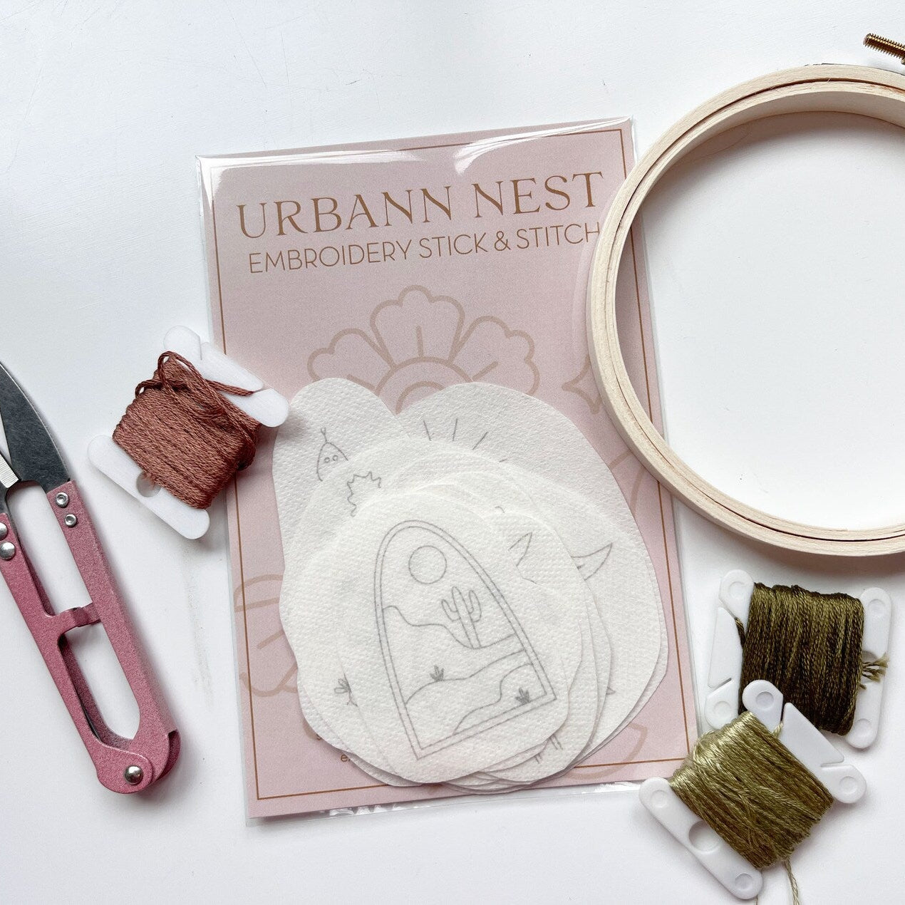 Desert Embroidery Stick and Stitch