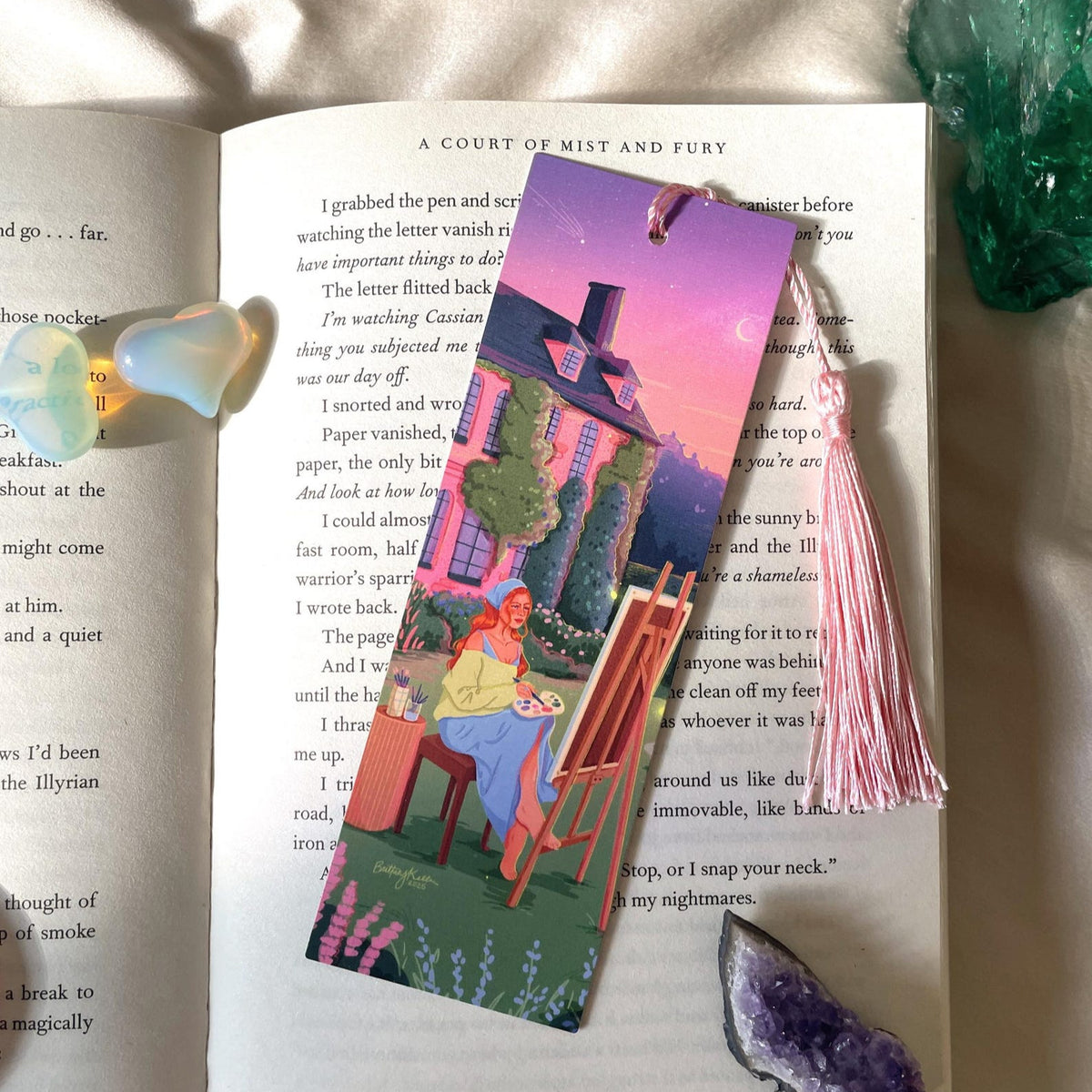 Painting in a Garden Bookmark