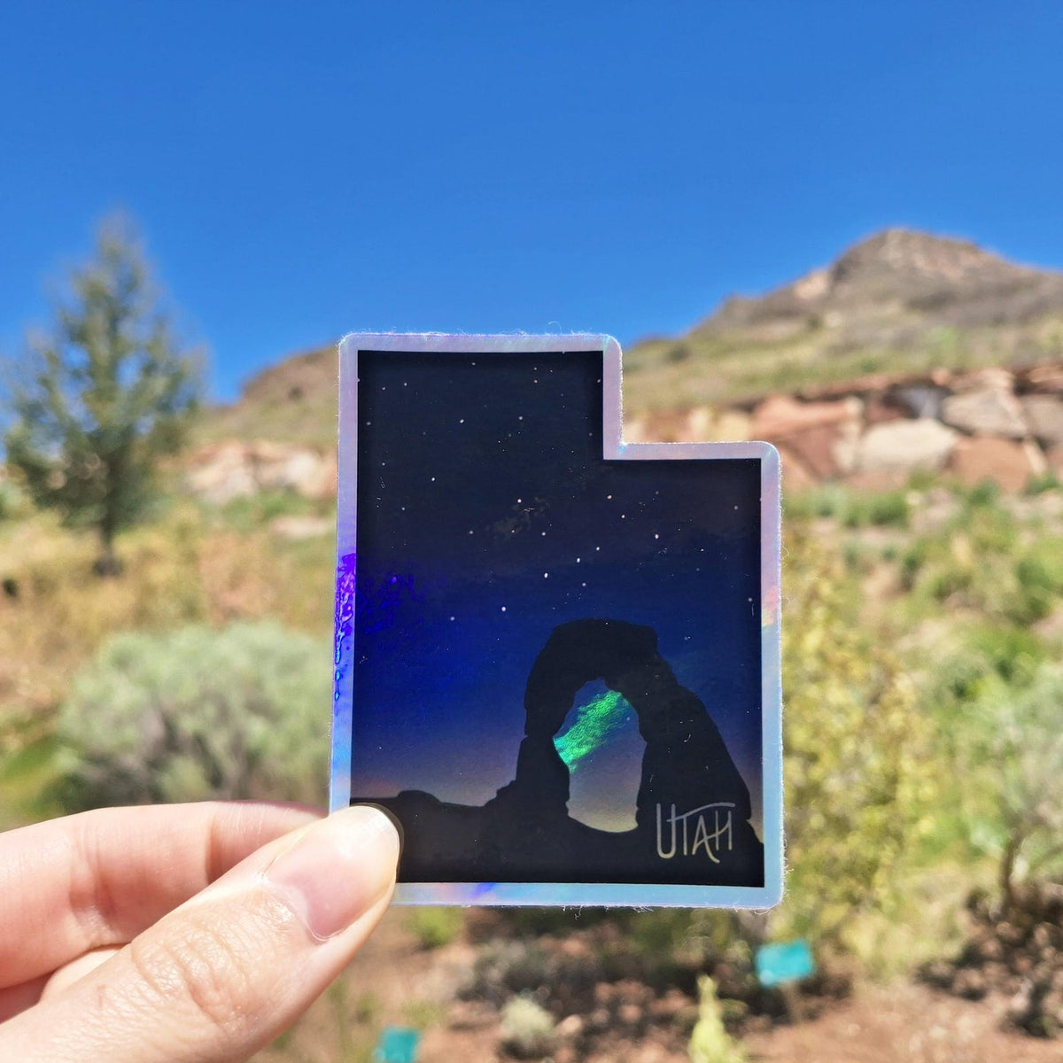 Utah Night Sky Sticker