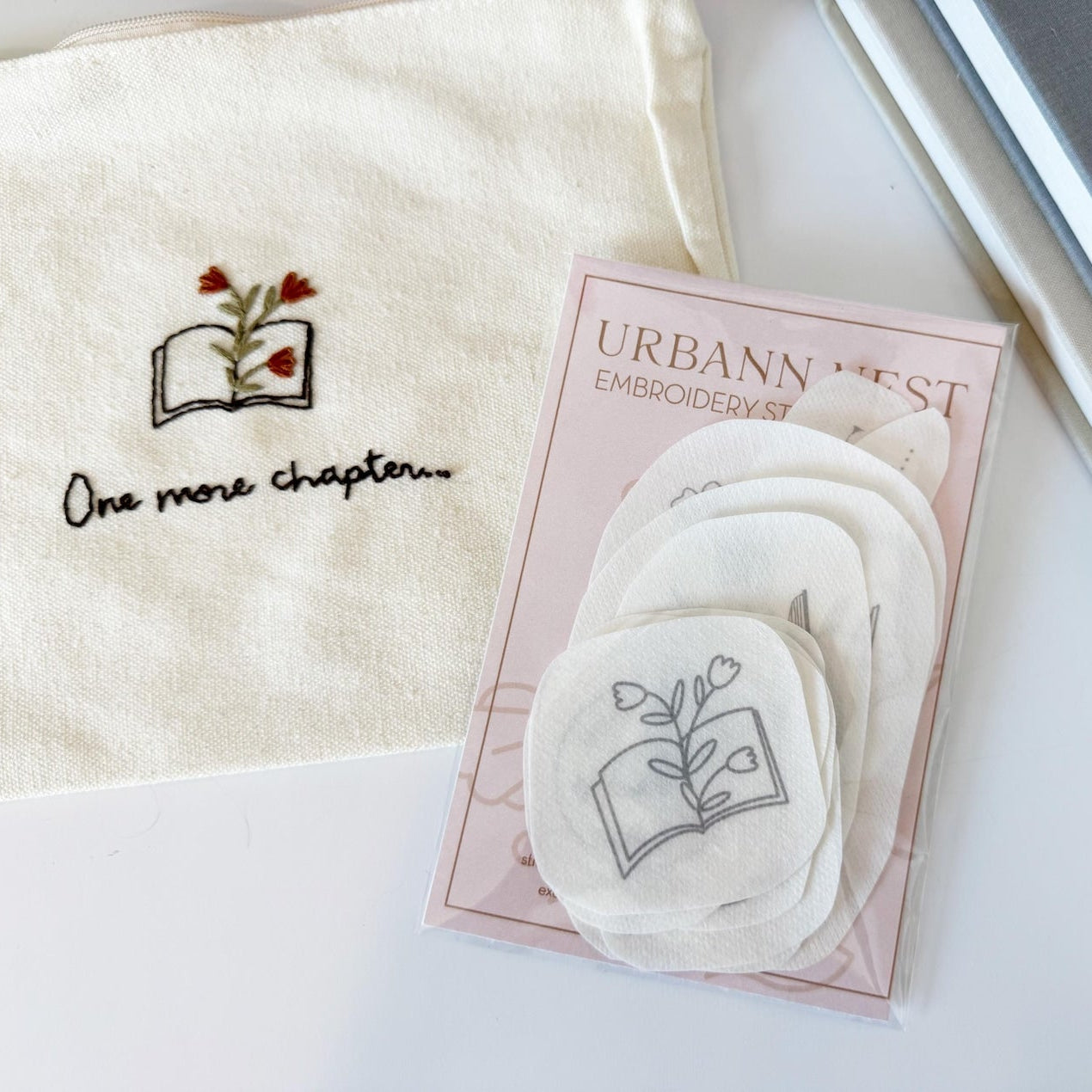 Bookish Embroidery Stick and Stitch