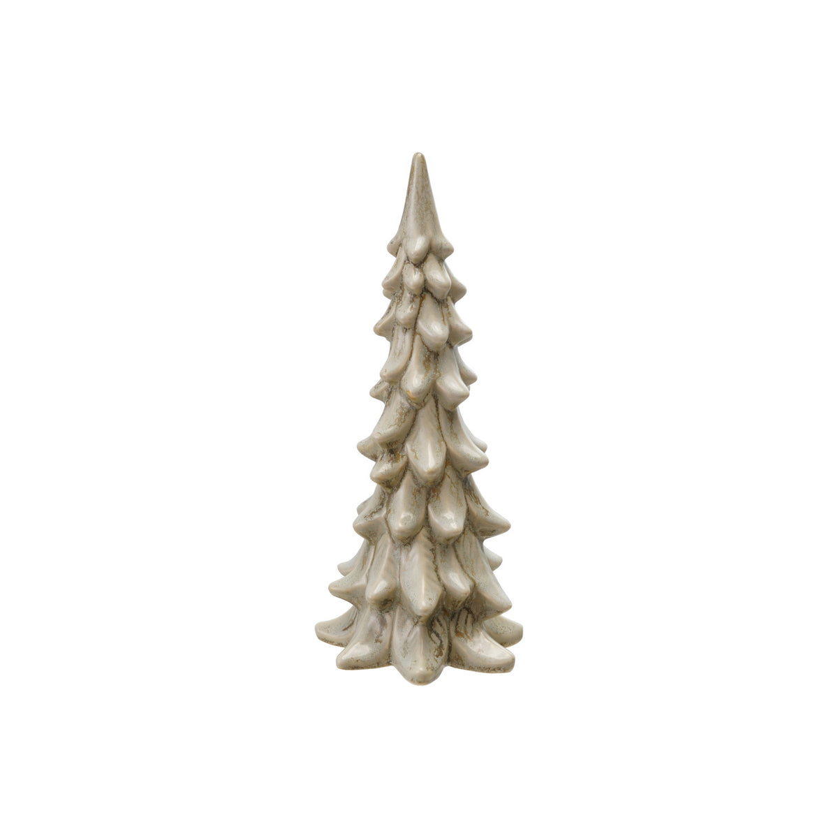 Stoneware Tree, Reactive Glaze, Light Green (Each One Will Vary)