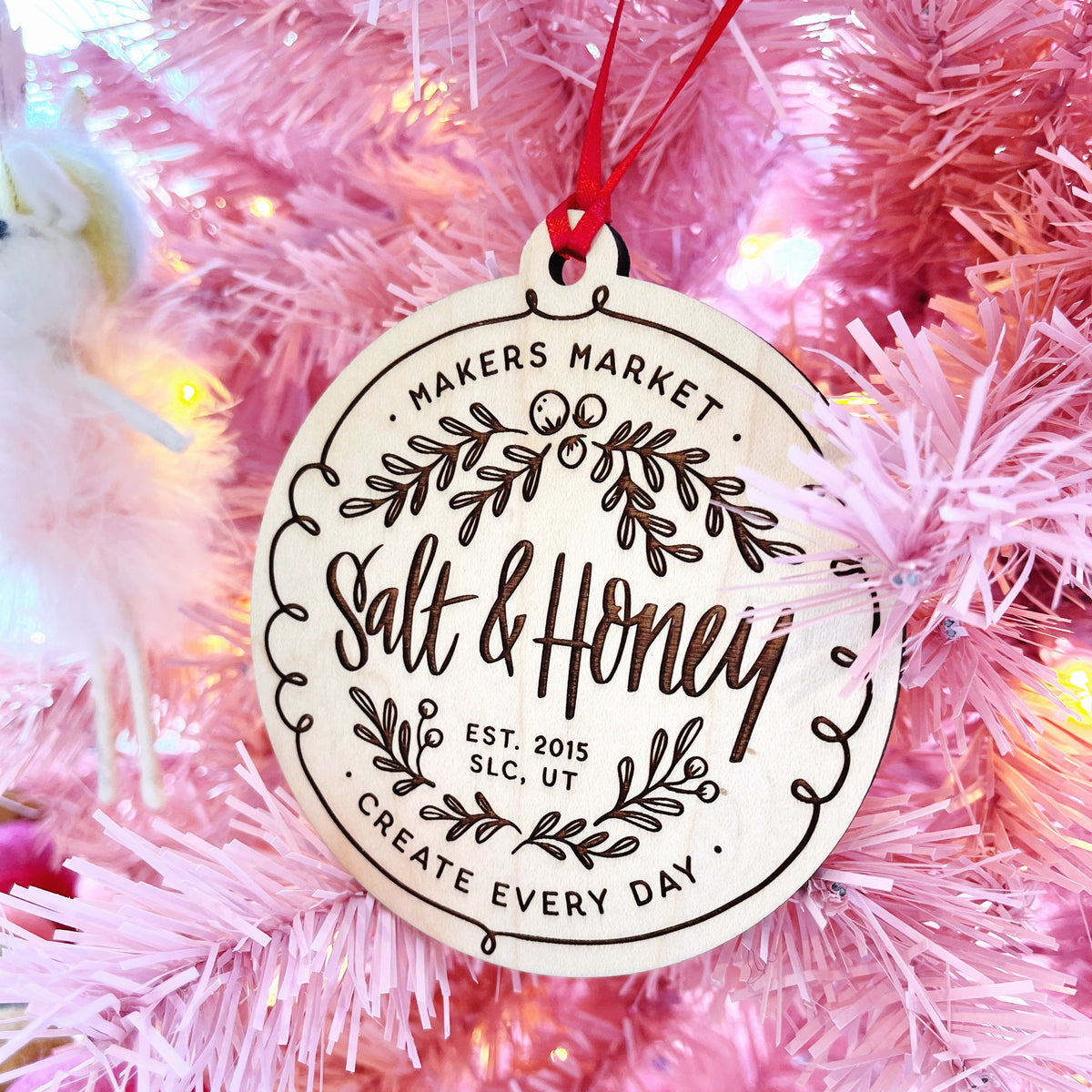 Salt & Honey Wood Ornament
