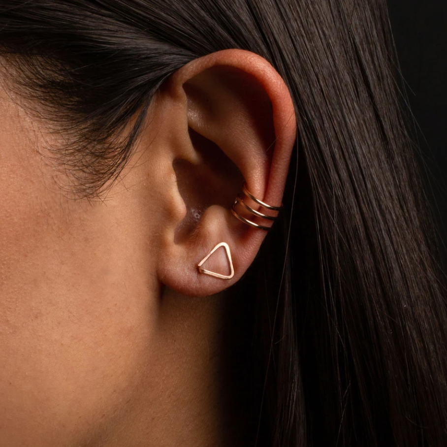 Triangle Bobby Pin Earrings