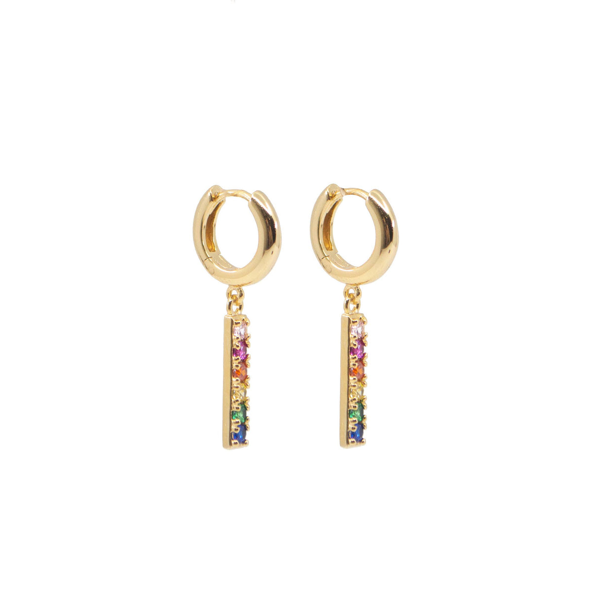 Rainbow Brite Earrings in Gold