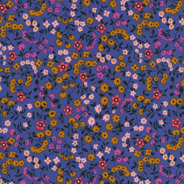 periwinkle flower fabric